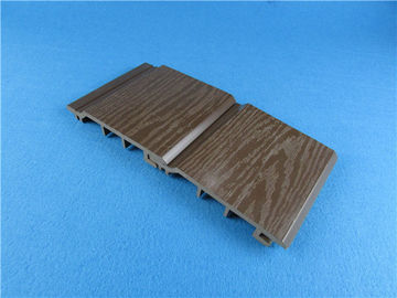 Mouldproof लकड़ी प्लास्टिक समग्र WPC बाहरी दीवार Cladding ग्रे रंग