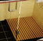 60 सेमी * 80 सेमी Skidproof डब्ल्यूपीसी बीच उभरा बाथरूम आसान स्थापना के लिए चटाई