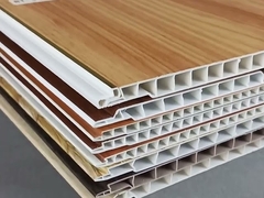 huaxiajie नई शैली लकड़ी प्लास्टिक मिश्रित दीवार cladding पैनल लिविंग पॉप कमरे के लिए साइडिंग