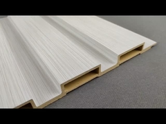 इनडोर/आउटडोर दीवार की सजावट के लिए लकड़ी का अनाज डब्ल्यूपीसी दीवार पैनल