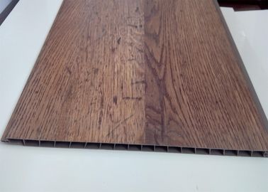 लकड़ी अनाज पीवीसी प्लास्टिक झूठी दीवार टुकड़े टुकड़े में प्रक्रिया का उपयोग कर