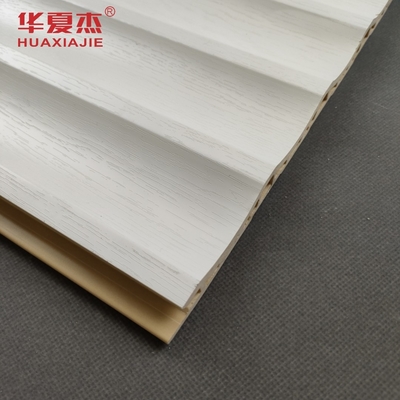 उच्च चमक wpc दीवार पैनल फ्लैट laminated wpc पैनल सफेद डिजाइन इनडोर सजावट