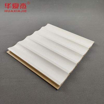 उच्च चमक wpc दीवार पैनल फ्लैट laminated wpc पैनल सफेद डिजाइन इनडोर सजावट