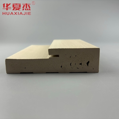थोक wpc 4-9/16' दरवाजे का चौड़ाई wpc दरवाजे का फ्रेम woodgrain pattern wpc molding for building decoration