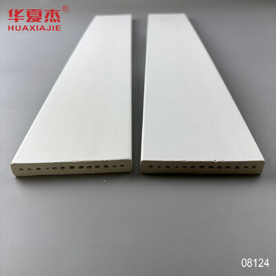गुणवत्ता New Product Explosion PVC Trim Profile 15/32 X 3-1/2 Plank 89x12mm Moulding White Design Durable Eco-Friendly कारखाना