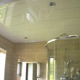 अच्छा दाम शावर के लिए Mouldproof UPVC दीवार पैनलों छत कवरिंग छत ऑनलाइन